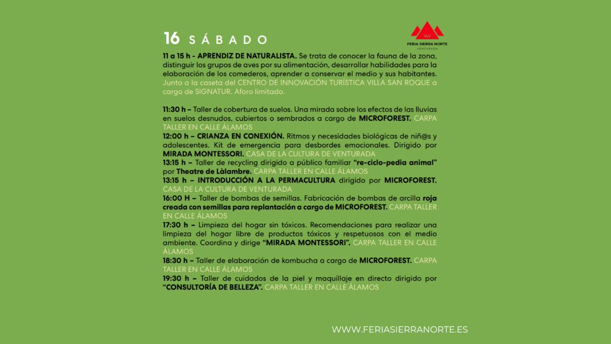 Feria Otoño Sierra Norte tweet media