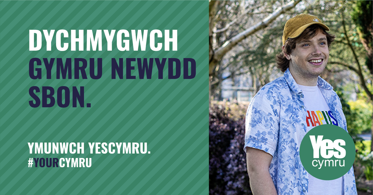 Cymru newydd sbon, danlli grai. 
#Annibyniaeth #CymruRydd

A  *NI*  YN  EI  RHEOLI,  NID  SAN  STEFFAN.