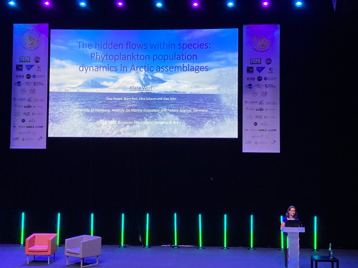 Klara Wolf on #Arctic phytoplankton at #EPC8 ⁦<a href="/Uwe_AWIgenomics/">Uwe John</a>⁩