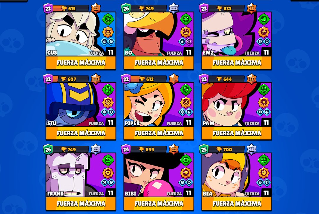 ShellyUnlimited's tweet photo. ■Complete todas las habilidades estelares y todos los gadgets de los brawlers de la calidad especial, superespecial, épica y como mínimo dos refuerzos para cada brawler.
Aún me falta completar los brawlers de la calidad mítica, legendaria y cromática.🔥
#BrawlStars #BrawlStarsES https://t.co/TbG0W2pqdV
