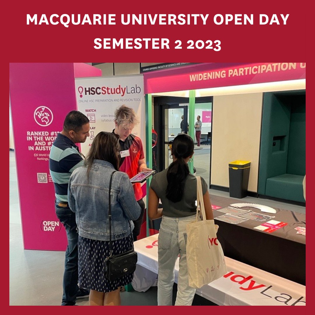 Widening Participation &amp; HSC Study Lab made a special joint appearance at the recent MQ Open Day on the 12th of August! 📚

We loved talking to all the prospective students &amp; their families about the opportunities and initiatives we offer for before and throughout their studies.
