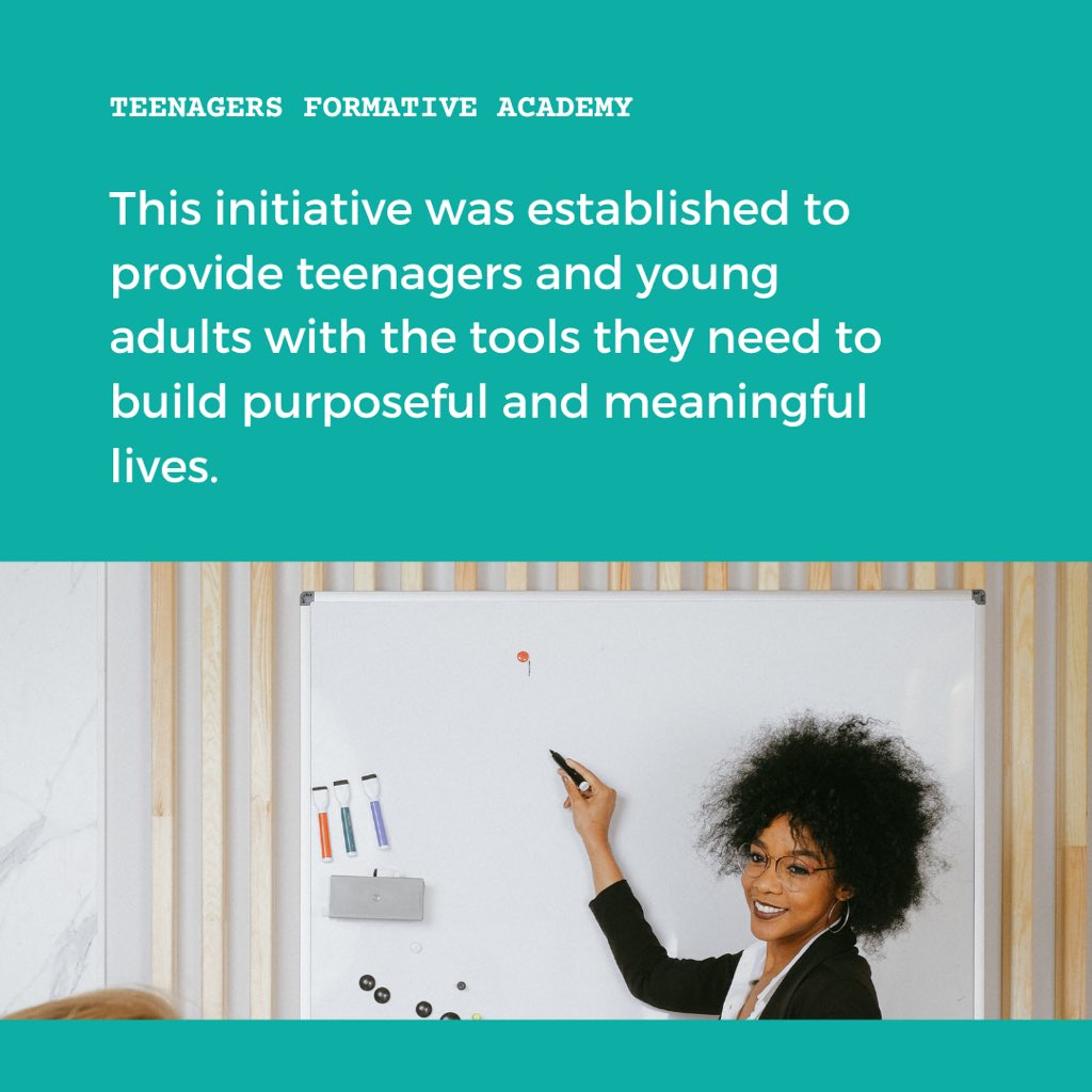 TeensformativeA's tweet photo. Hi there! 🥳

Welcome to Teenagers Formative Academy, a safe haven for teenagers, young adults and everyone looking to heal their inner child, connect with their faith and navigate the challenges of adulthood. https://t.co/2z5sGAyuww