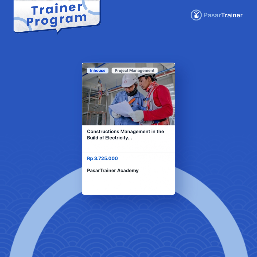 PasarTrainer's tweet photo. Meet Our Professional Trainer, Yusuf Adelin 👨🏻‍🏫
Specialist in Power Plant Construction

📌 Find out what he teaches at PasarTrainer: https://t.co/bupEdxnvJw

#pasartrainer #trainingmarketplace #trainingprovider #hrtraining #corporatetraining #learninganddevelopment https://t.co/WQbRtaYDNp