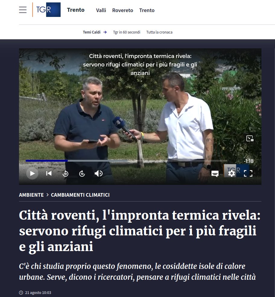 Maurizio Napolitano (@napo) on Twitter photo Ringrazio <a href="/daniloeliatweet/">Danilo Elia</a> di <a href="/TgrRaiTrentino/">Tgr Rai Trentino</a> per questa intervista con Lorenzo
rainews.it/tgr/trento/vid…
La mappa sullo smartphone è quella di <a href="/meteoblue/">meteoblue</a>
La mia, con i dati del 14/08/23 è qui napo.github.io/landsurfacetem… #climatechange #climateshelters #trentino #heatislands Ringrazio <a href="/daniloeliatweet/">Danilo Elia</a> di <a href="/TgrRaiTrentino/">Tgr Rai Trentino</a> per questa intervista con Lorenzo
rainews.it/tgr/trento/vid…
La mappa sullo smartphone è quella di <a href="/meteoblue/">meteoblue</a>
La mia, con i dati del 14/08/23 è qui napo.github.io/landsurfacetem… #climatechange #climateshelters #trentino #heatislands