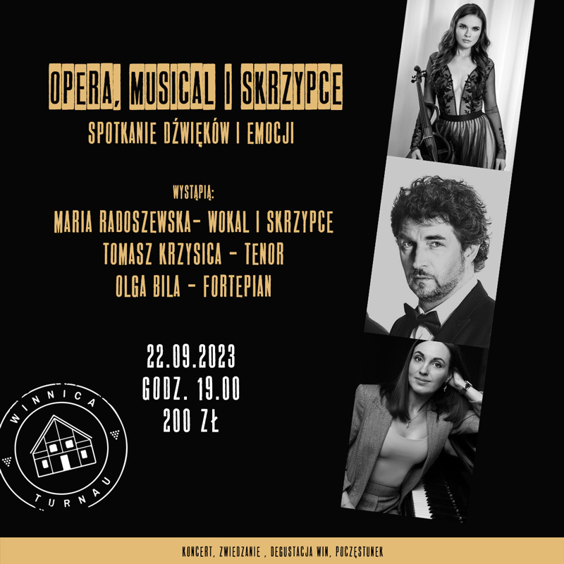 Opera, musical, muzyka klasyczna i wino. Takiego połączenia nie możecie przegapić! 🎵

Zapraszamy na koncert Opera, musical i skrzypce – spotkanie dźwięków i emocji, który odbędzie się w naszej sali koncertowej 22 września. 

Bilety d kupienia na: bit.ly/OperaMusicalSk…