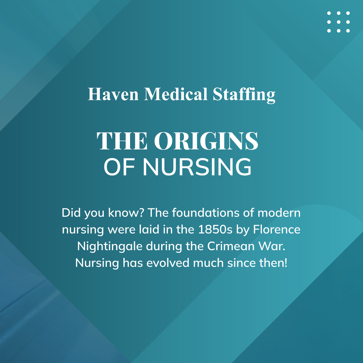 Inspired by the evolution of nursing? Recruit the modern Nightingales from our pool of nurses to elevate your healthcare services.

#NursingEvolution #HealthcareStaffing #FresnoCA