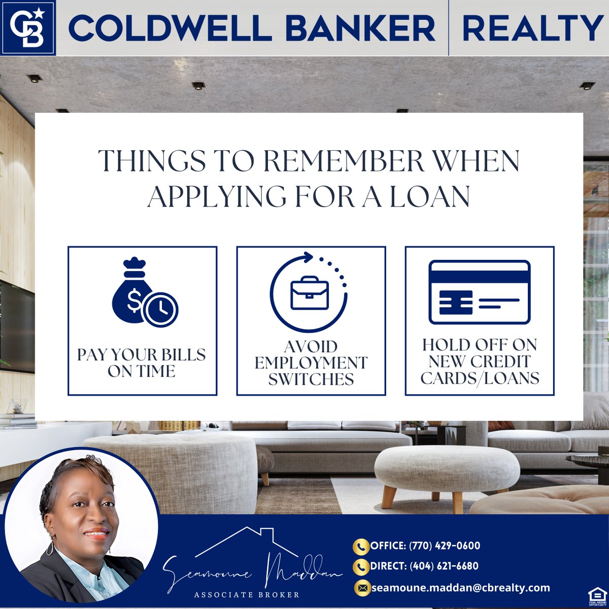 🏠💭 Ready for your dream home? Here are key tips if you're considering a home loan soon. 📝🏡 Need expert guidance? Reach out to me – I'll navigate the journey with you! 🌟💼 #HomeLoanTips #RealEstateGuidance #YourDreamHomeAwaits