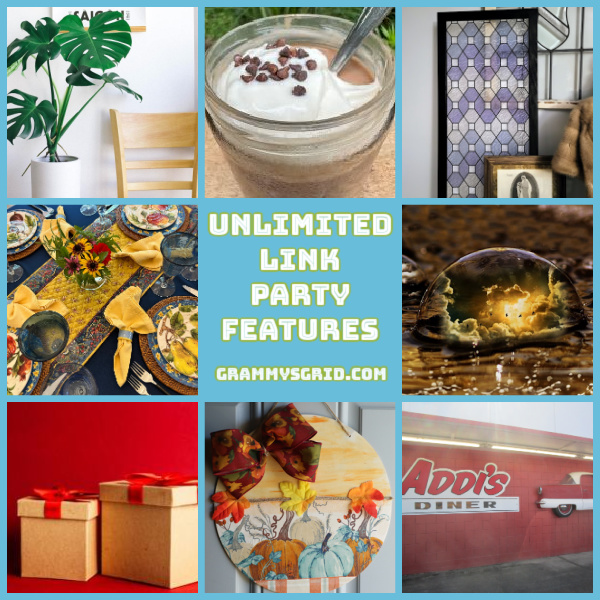 grammysgrid's tweet photo. https://t.co/LMrDawgXLs
See the features at the #UnlimitedLinkParty 126. #LinkUp #LinkParty #BlogParty with Perfectly Imperfect with Lyndsey, Ridge Haven Homestead, Vintage Style Gal, Thrifting Wonderland, @JenniferWiseHM, Tea with Jennifer, Steph Creates, Adventures in Weseland https://t.co/Ls9GAlQ5rJ