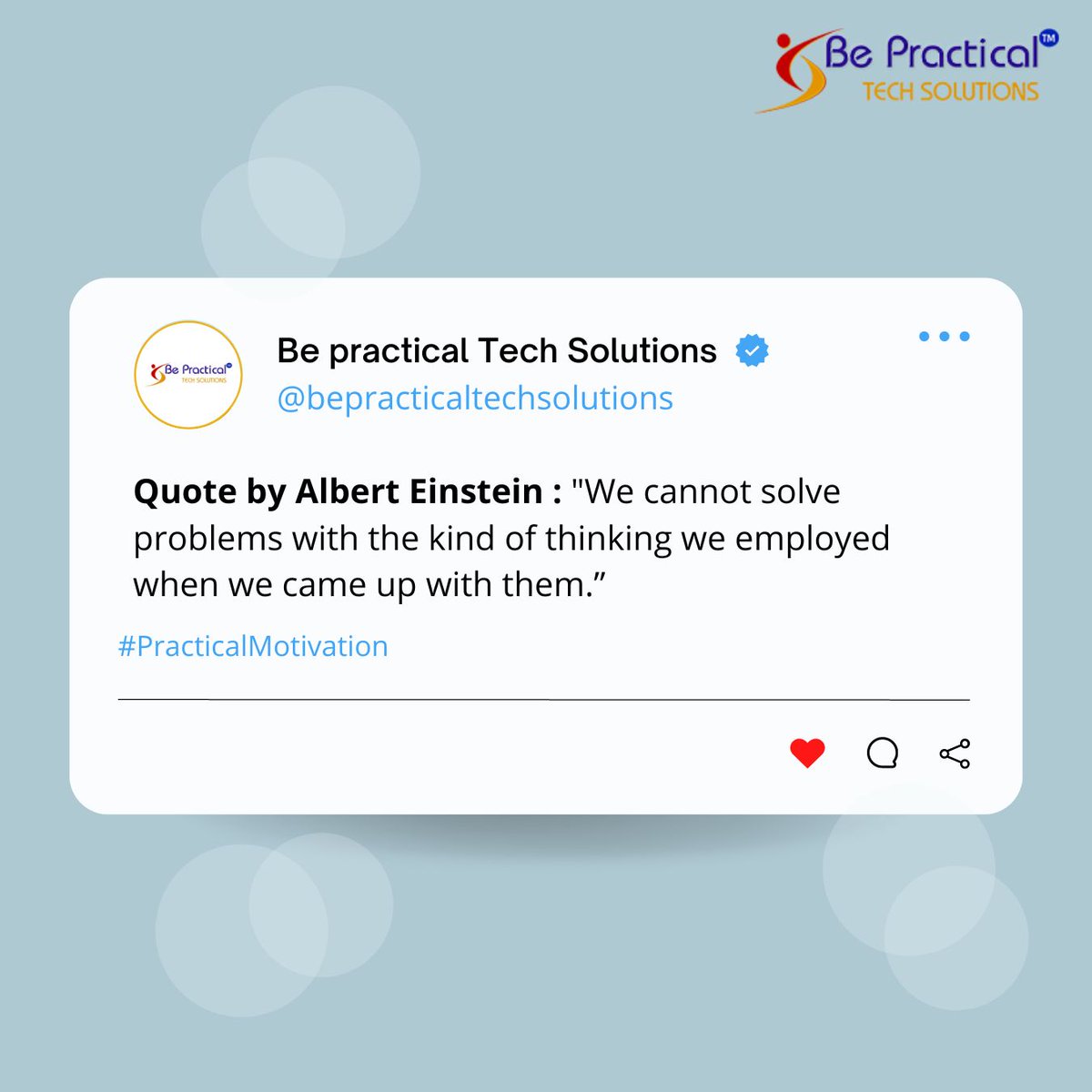 bepractical_com's tweet image. Share the motivation that speaks to you! Tag your friends who need this boost in their career journey. Together, let&apos;s inspire and uplift one another. 💪✨

#PracticalMotivation #ShareTheInspiration