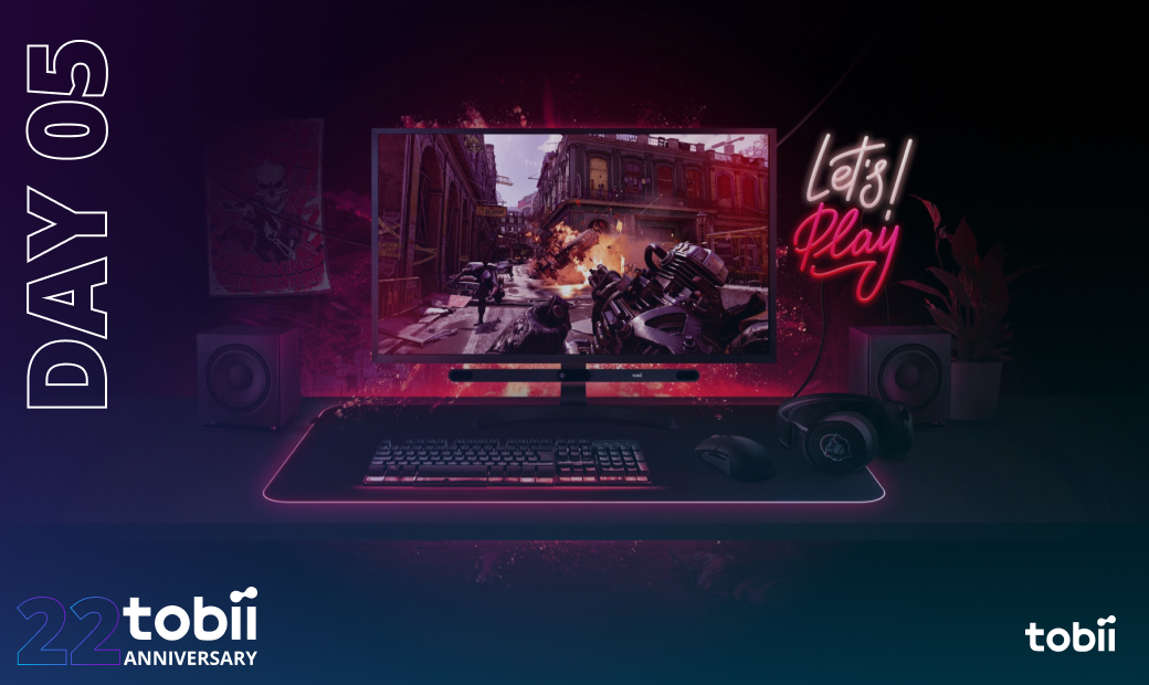 We're 22!🎂 
To celebrate this day we have 1️⃣ Tobii Eye Tracker 5 to give away. 

It's the ONLY head and eye tracker out there! 
Also get your name in the hat FIVE TIMES for our grand prize. Take 20% off now 
Win: tobii.gg/tGiveaway22  
Save: tobii.gg/tTobii22