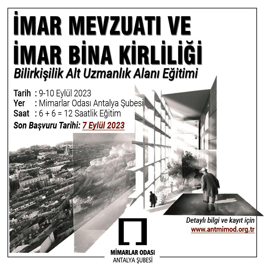 Mimarlar Odası Antalya Şubesi tweet media
