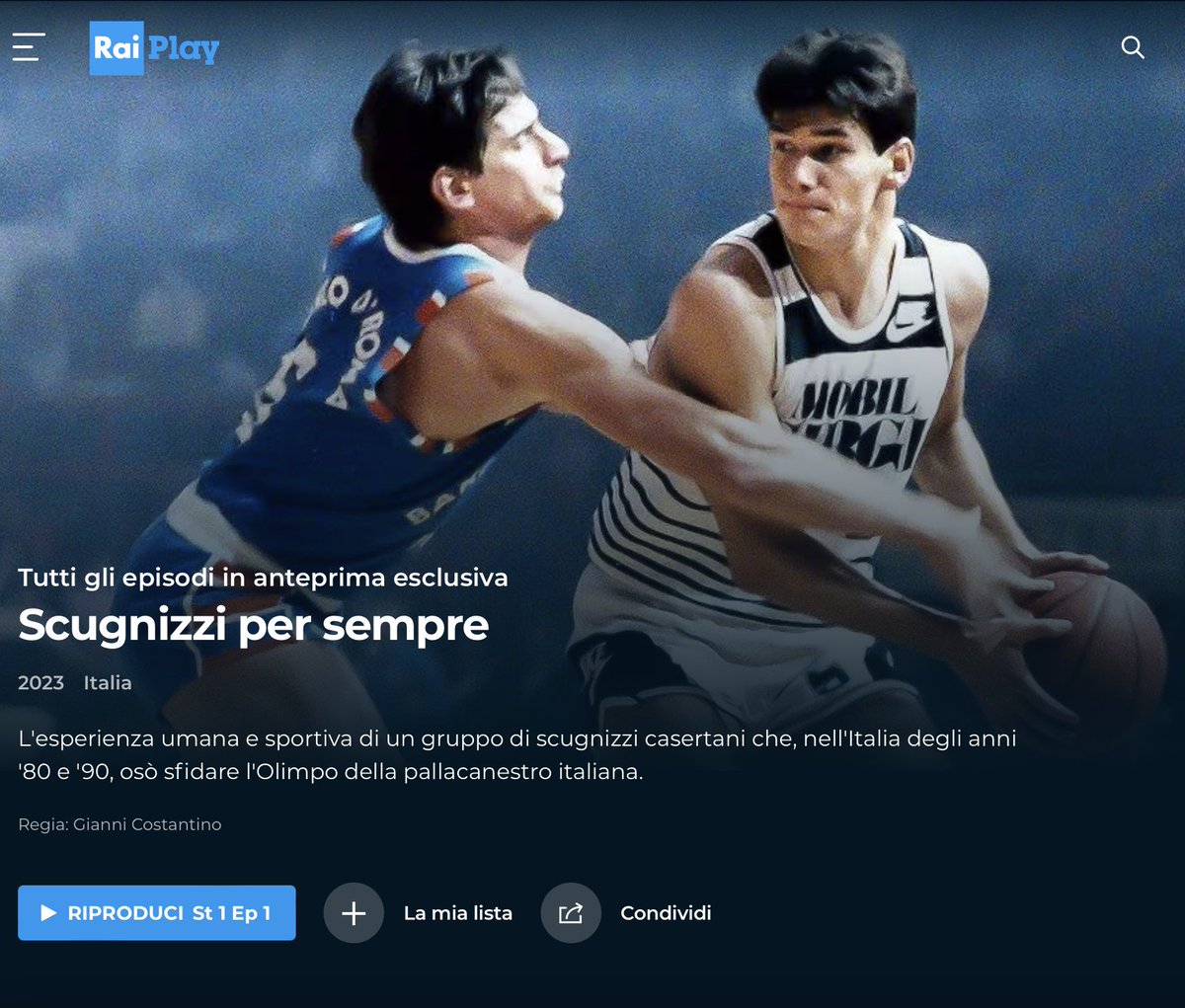 Siamo abituati ai documentari e alle serie tv americane sullo sport, anche sul basket, quasi sempre di grande qualità, che divoriamo appena uscite. Ieri sera su Rai Due sono andati in onda i primi due episodi della docu-serie "Scugnizzi per sempre", una produzione italiana che