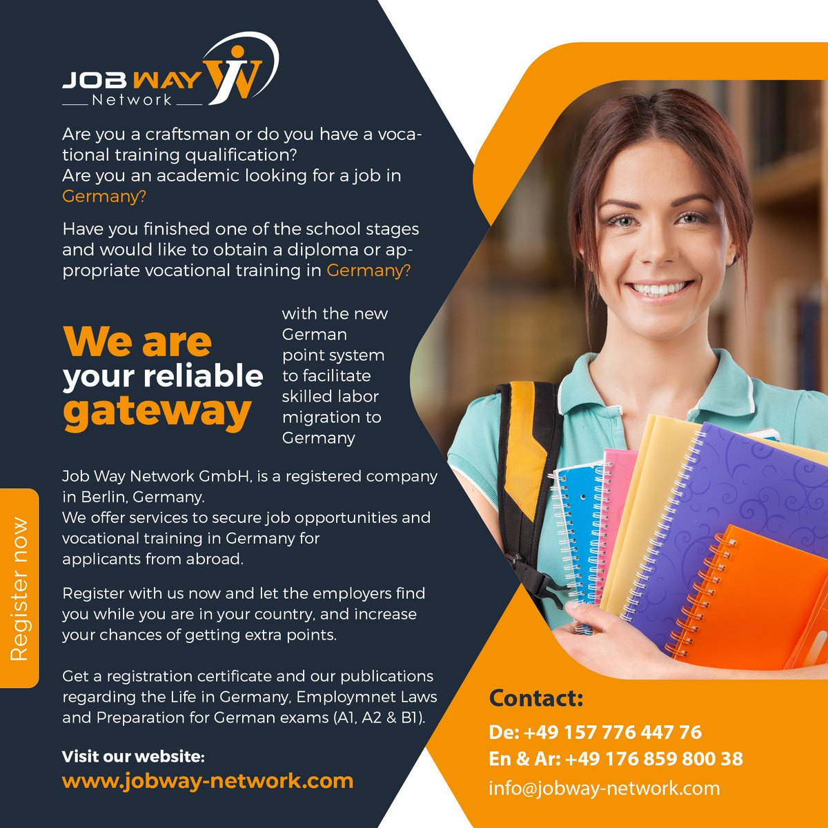 JobWayNetwork's tweet image. #workingingermany
jobway-network.com