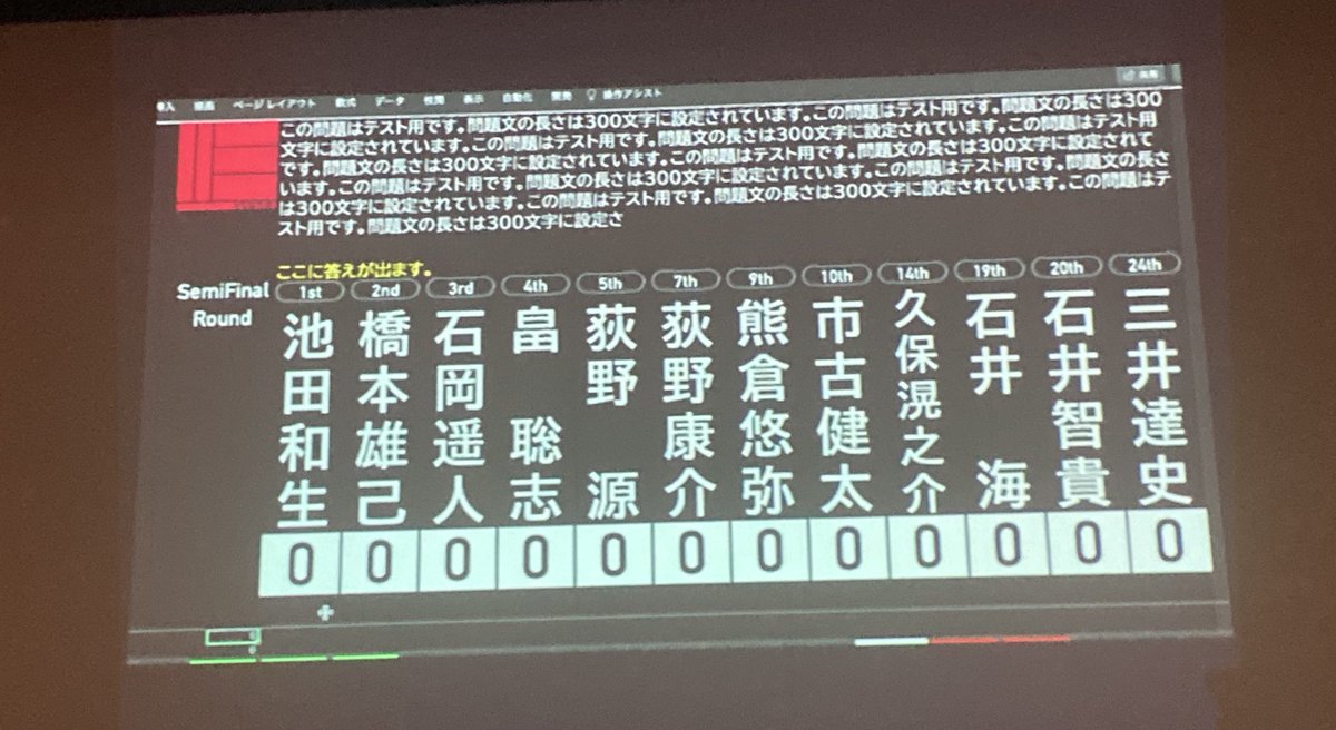 nes2023quiz's tweet photo. #NES2023
改めまして、SemiFinalの参加者です。 https://t.co/1al0WOPjLe