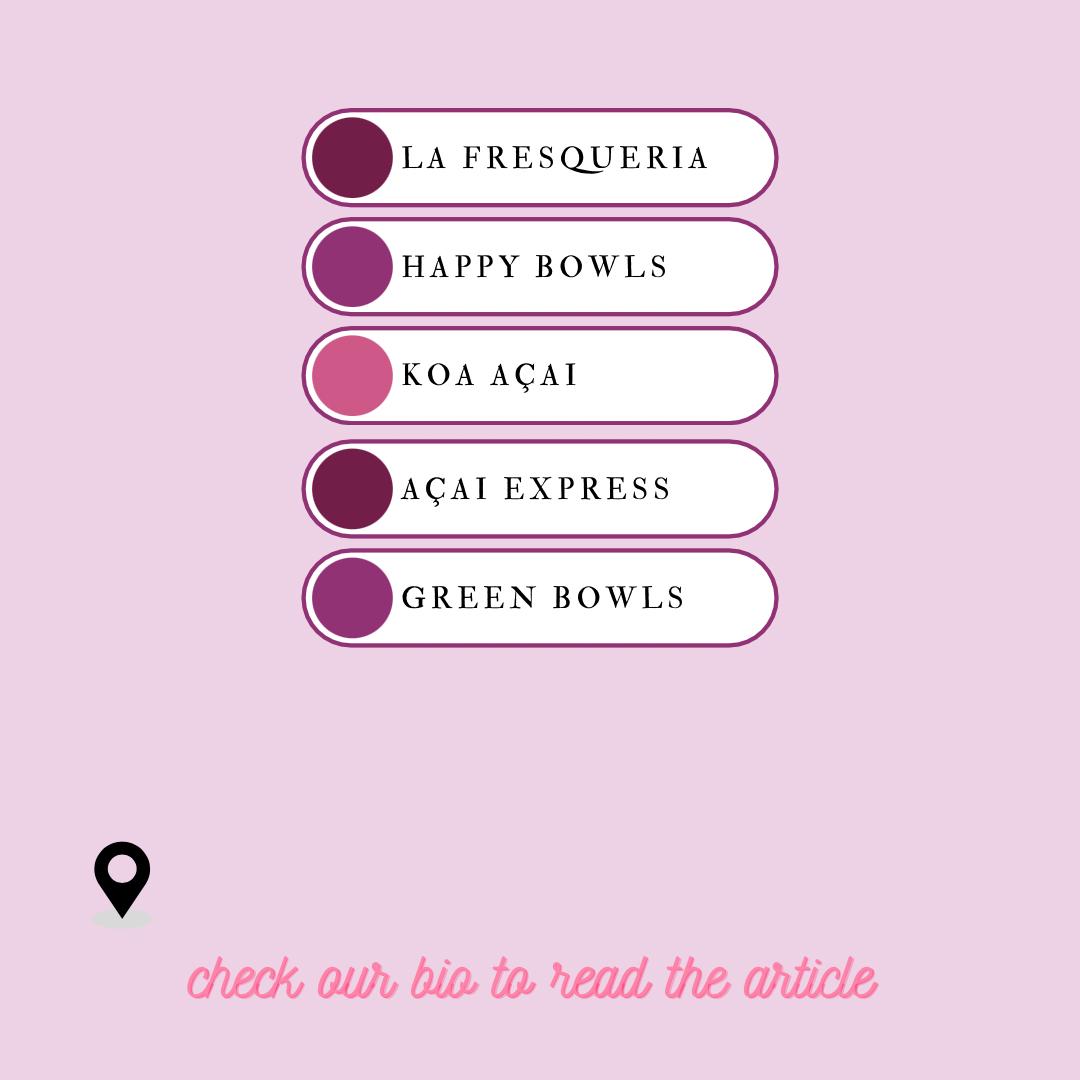 "Indulge in Açaí Bliss in Mayagüez 🍇🌴 Let the flavors take you on an exotic journey as we uncover the top spots to enjoy this refreshing superfood. Check out our Her Campus article for a guide to the best açaí destinations!
Design by: Natalia Guilloty