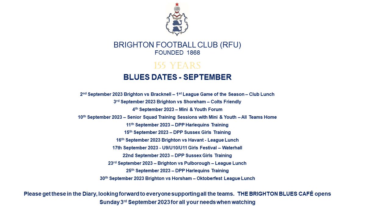 Brighton Rugby Club tweet media