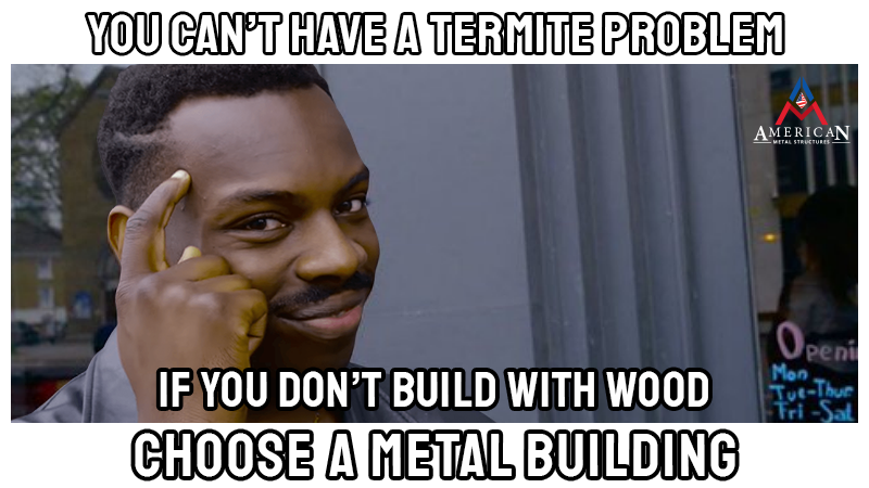 AmericanMetalS2's tweet image. Ready to escape termite troubles once and for all? Say goodbye to those and other wooden building woes, and embrace the strength and durability of steel instead. Choose a metal building for better peace of mind.

#metalbuilding #steelbuilding #americanmetalstructures