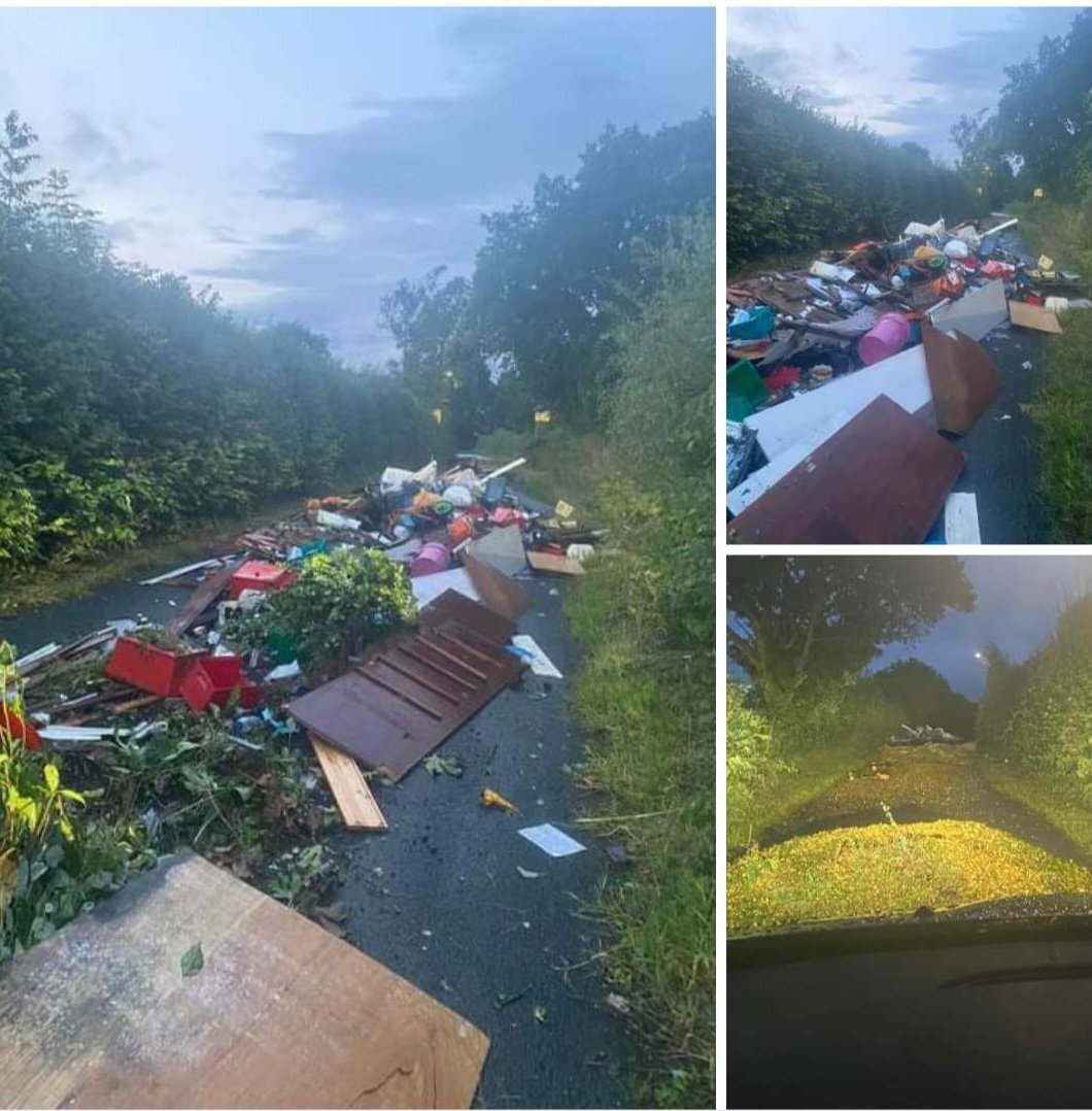 LitterWrexham's tweet image. The worst #flytip last night down a small country lane in #Wrexham Cae Ader Lane, Bwlchgwyn. 

fb.watch/mAt-sDFH-D/