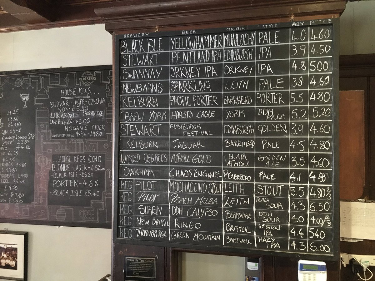 Cloisters (@cloisters_bar) on Twitter photo New in Cloisters Bar today we have casks from <a href="/kelburnbrewery/">Kelburn Brewery</a> and <a href="/OakhamAles/">Oakham Ales</a> and a new keg from <a href="/NewBristol/">New Bristol Brewery</a> New in Cloisters Bar today we have casks from <a href="/kelburnbrewery/">Kelburn Brewery</a> and <a href="/OakhamAles/">Oakham Ales</a> and a new keg from <a href="/NewBristol/">New Bristol Brewery</a>