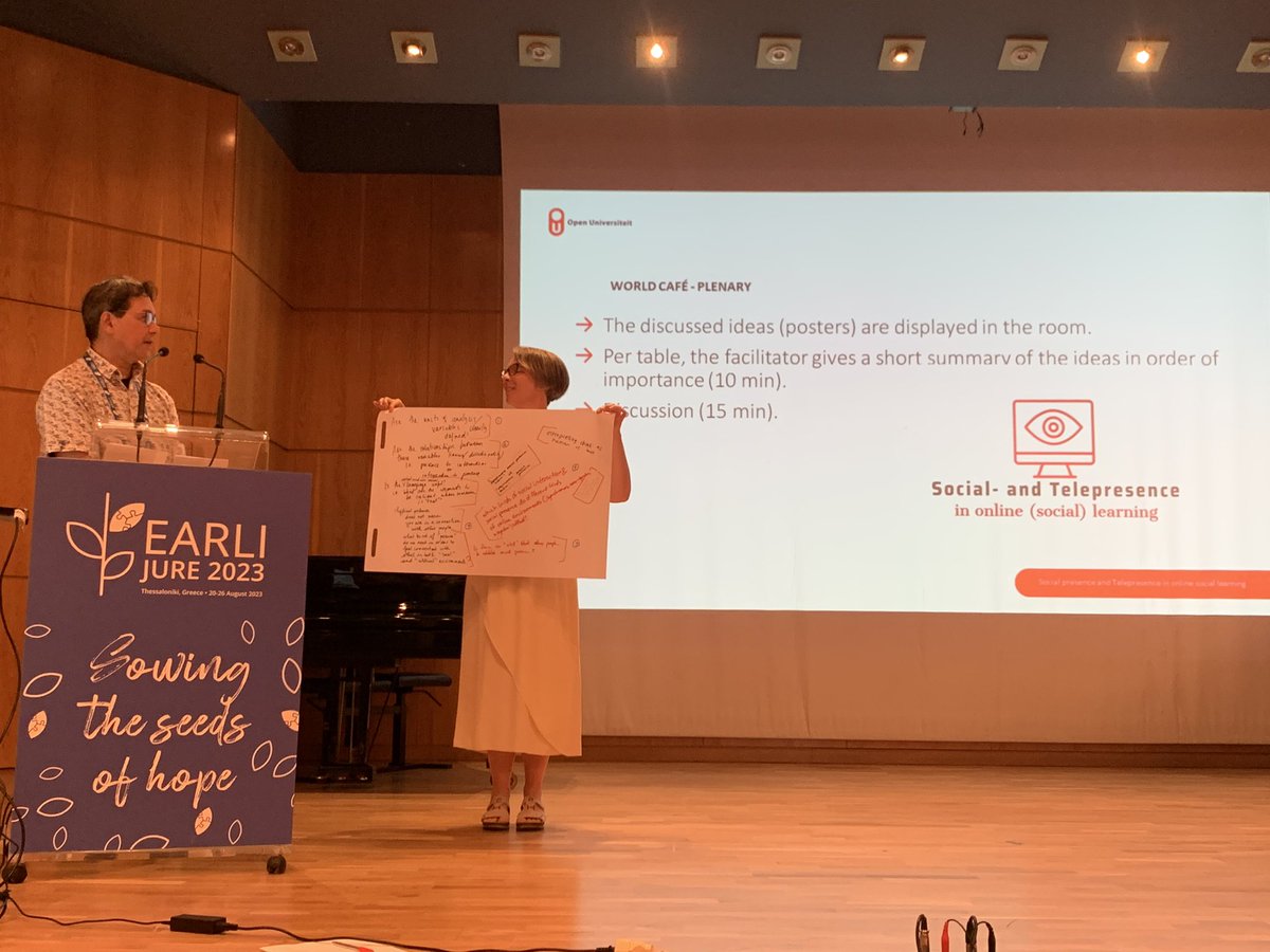 Presenting some results from our invited symposium on social presence and telepresence in online social learning @EARLI2023 #earli2023
<a href="/cj_kreijns/">Karel Kreijns</a> <a href="/Emmyvrie/">Emmy Vrieling</a> <a href="/krajagopal/">Kamakshi Rajagopal</a> <a href="/deryaorhann/">Derya Orhan Göksün</a>