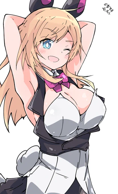 リハビリ半分で花浪ちゃんバニィ( 'ω') #アリスギア #アリスギアお絵かき 