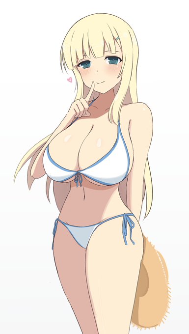 ビキニで蠱惑的にほほ笑む詠
#詠 #閃乱カグラ 