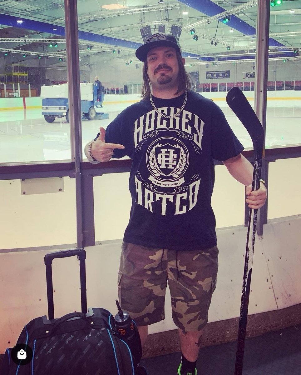 <a href="/vinniewhitehead/">Vinnie Whitehead</a> the head honcho <a href="/icehockey_ghost/">Hockey Ghost</a> is an awesome guy thank you for rocking our merch sir. You truely are a legend. 

#HACo #HockeyArtCo
 #bringbackthefight #LetThemFight