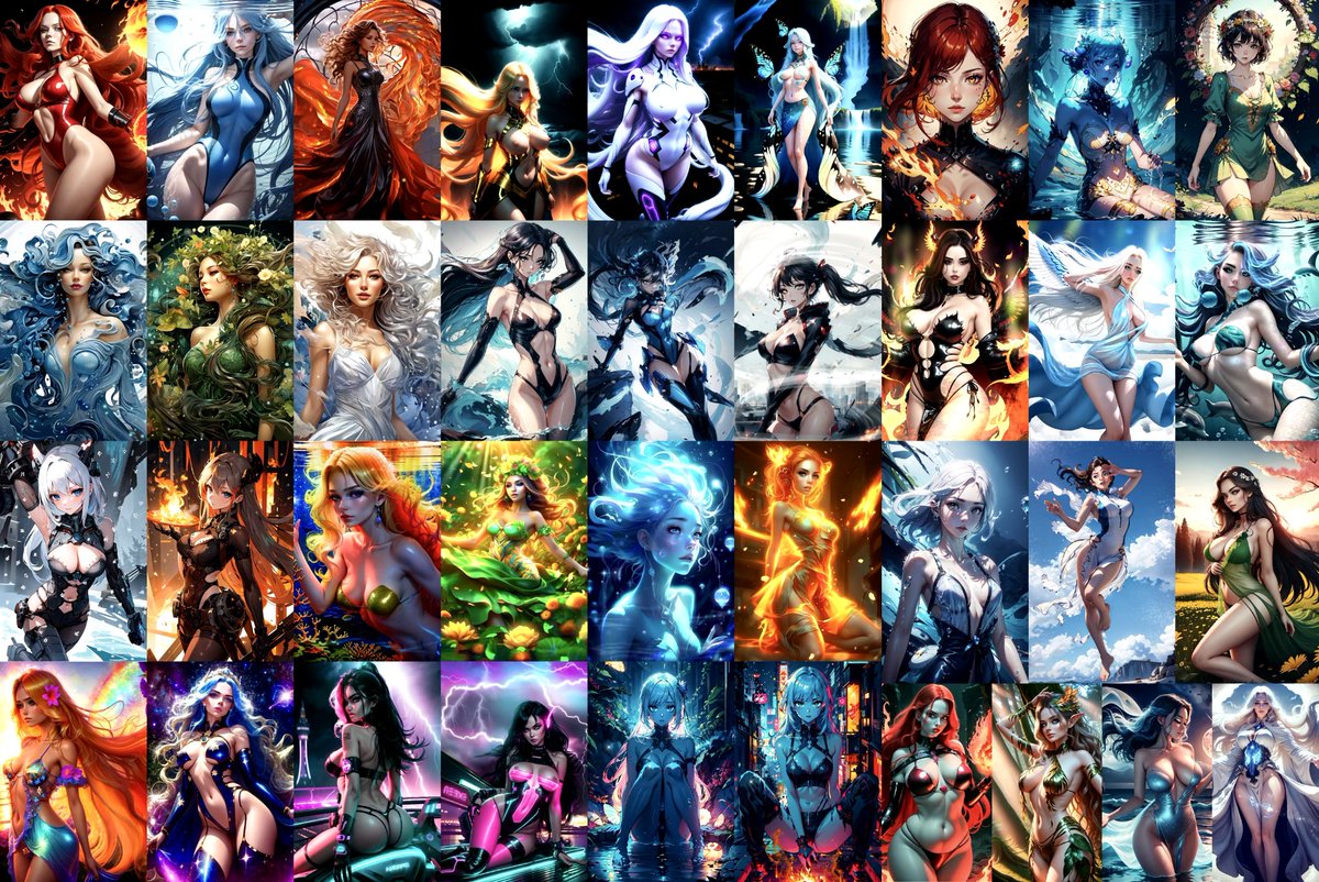 Hooray!!🥳
We are extending our challenge until the end of September!🔥
we are excited to introduce our new collection to you😍
Maidens of the Elements🥰
These girls control the elements 🔥🌊🌪️🌎
 If you are brave enough, take them to your collection❤️‍🔥
Links⤵️
<a href="/PEREZTHIERRY06/">Thierry</a>