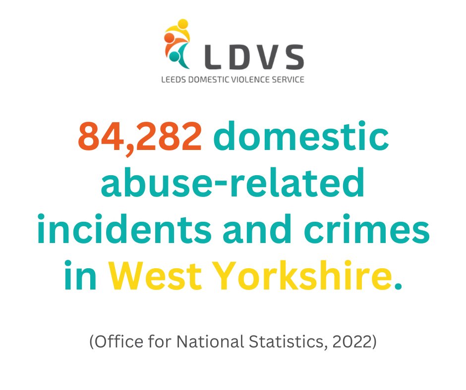 Leeds Domestic Violence Service (@ldvs7) on Twitter photo According to the <a href="/ONS/">Office for National Statistics (ONS)</a>, 84,282 domestic abuse-related incidents and crimes were recorded in West Yorkshire the year ending March 2022.
If you are worried about yourself or a loved one, call us on 0113 246 0401.
If you are in immediate danger, call 999.
#domesticviolence #leeds According to the <a href="/ONS/">Office for National Statistics (ONS)</a>, 84,282 domestic abuse-related incidents and crimes were recorded in West Yorkshire the year ending March 2022.
If you are worried about yourself or a loved one, call us on 0113 246 0401.
If you are in immediate danger, call 999.
#domesticviolence #leeds