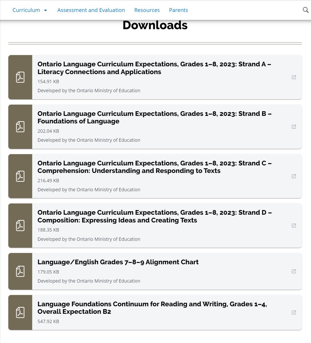 Gr.1-8 educators...Check out the NEW PDFs on the Ontario Language Curriculum site under downloads. dcp.edu.gov.on.ca/en/curriculum/… <a href="/ELANontario/">ELAN</a>