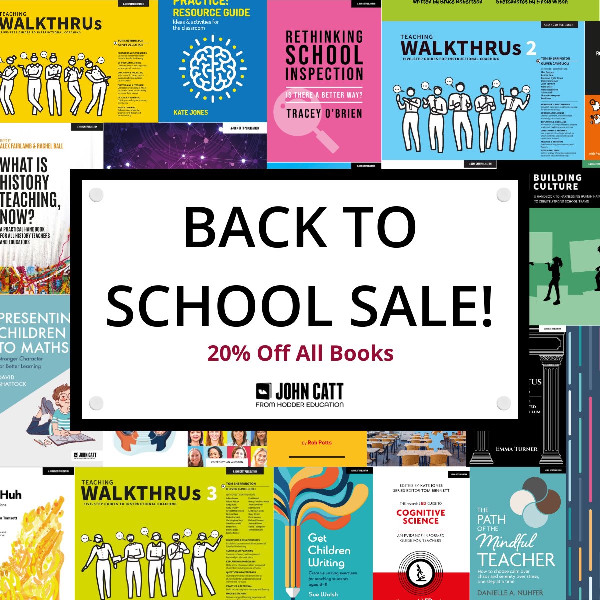 HLearningPD's tweet image. It&apos;s time to get ready for the new school year with our Back to School Sale! 🍎 Enjoy a fantastic 20% off all books with code BACKTOSCHOOL2023
📖 Shop now and enhance your professional development! johncattbookshop.com

#BackToSchoolSale #TeacherProfessionalDevelopment