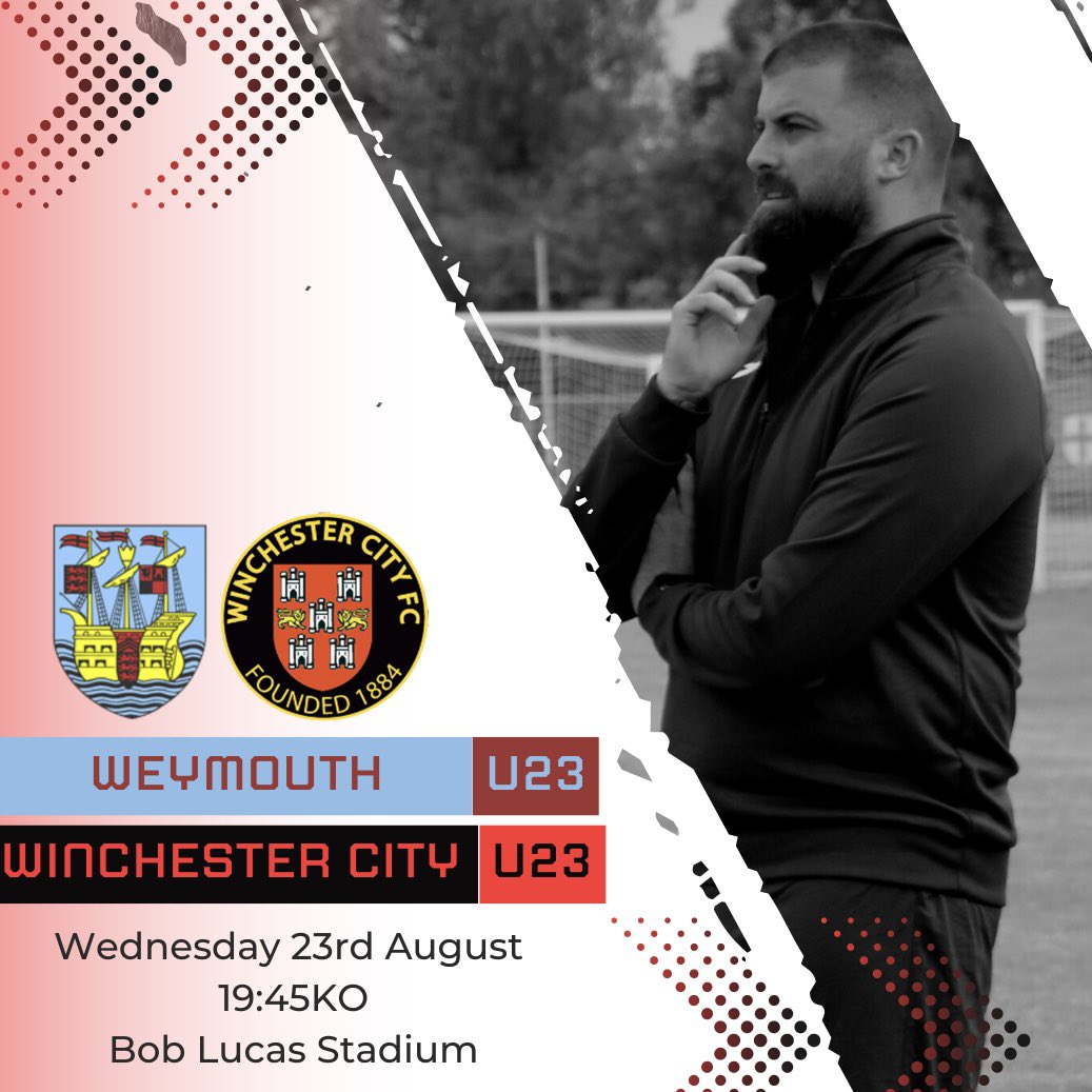 wincityfc's tweet photo. Our U23’s travel to the south coast to face Weymouth U23’s TOMORROW evening🚨 #youcitizens 🔴⚫️ https://t.co/vINudWknpU