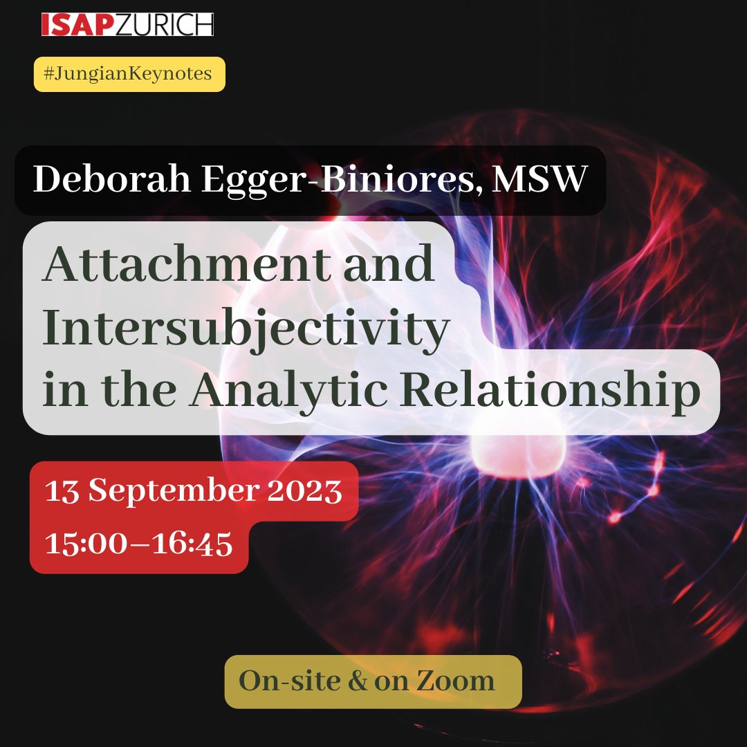 Attachment and Intersubjectivity in the Analytic Relationship
. Sign up:  isapzurich.com/en/public-prog…
#JungianKeynotes #isapzurich #jungianpsychology #cgjung #analyticalpsychology #education #switzerland