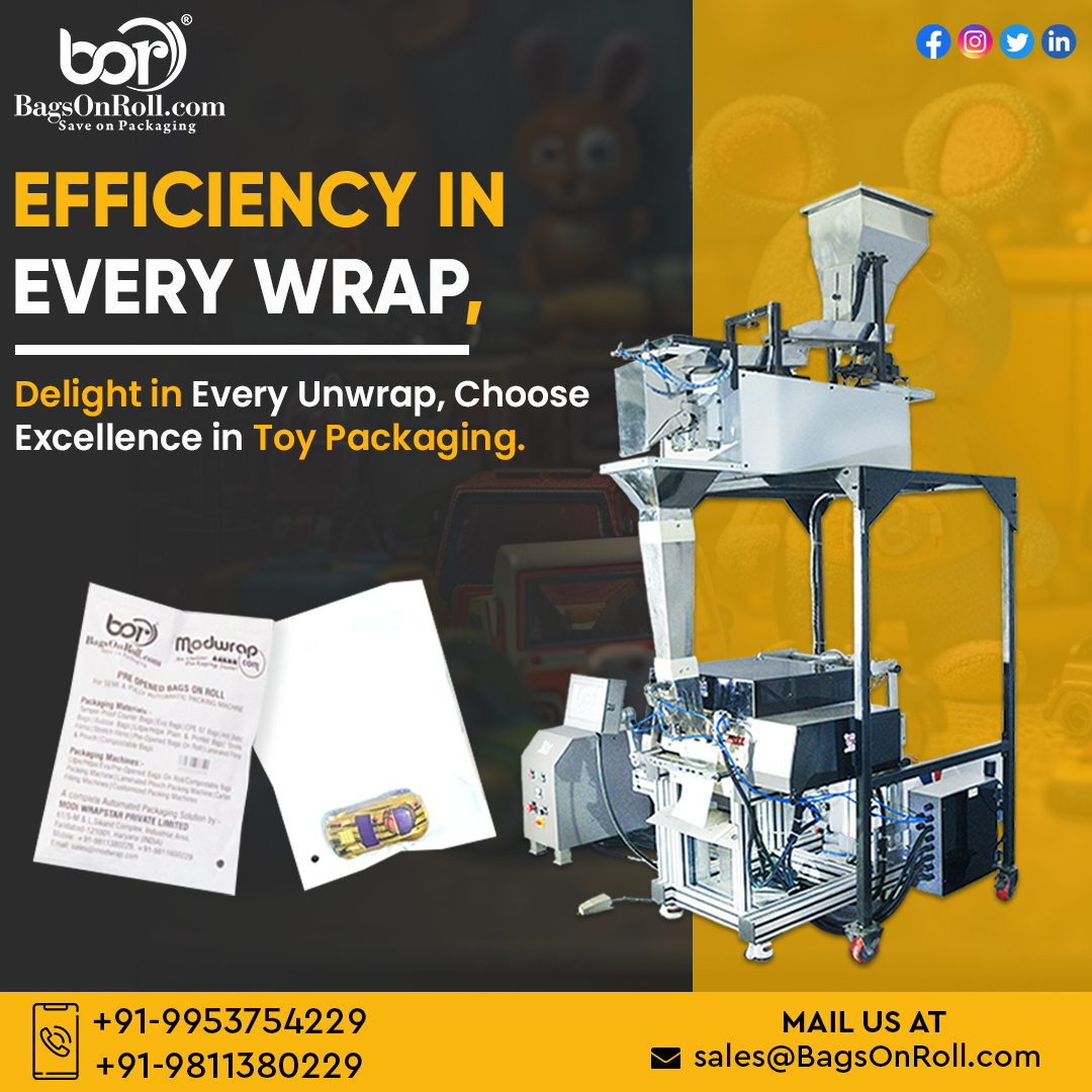bagsonroll's tweet image. Efficiency in Every Wrap, Delight in Every Unwrap, Choose Excellence in Toy Packaging.

Connect with us to know more
📲 +91-9953754229, +91-9811380229
📩 sales@BagsOnRoll.com
🌐 bagsonroll.com

#bagsonroll #packagingmachine #packplus #exhibition #award #machinepack