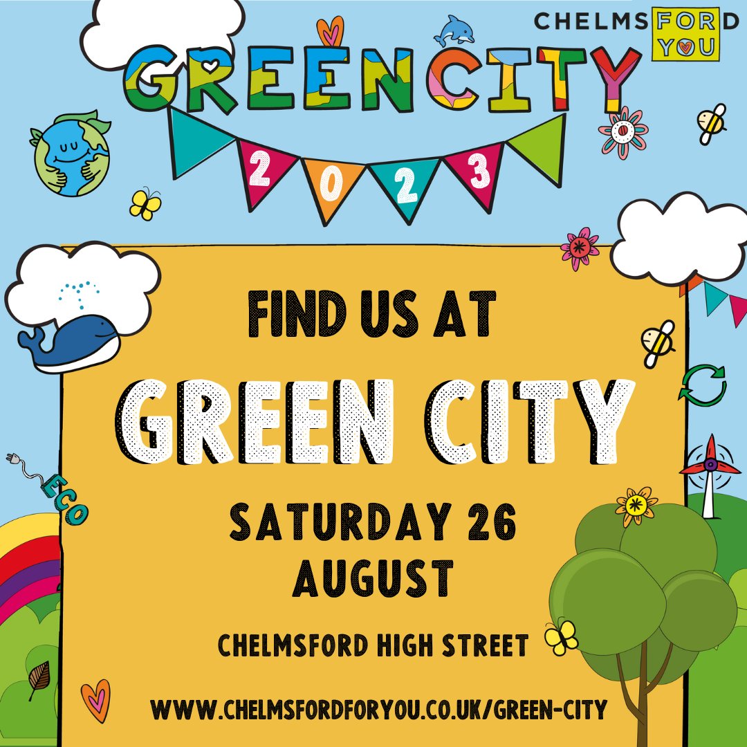 FifibellsG's tweet photo. BIG Green Saturday is this weekend in Chelmsford Hight Street 10-5pm.

Green Market,  Street entertainment, Face Painting, Bowerbiry Safari Experience and a Live Music Stage #chelmsfordforyou #ecomarket #whatdochelmsford #essexevents #chelmsford #essex https://t.co/Dqc0oDmPuZ