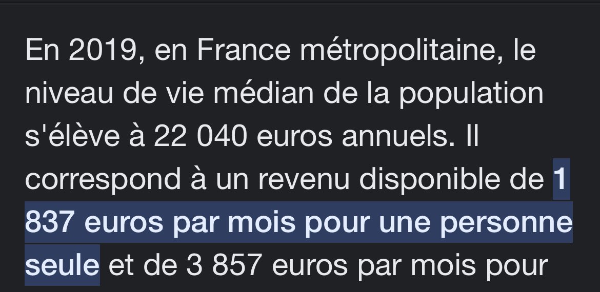 oxostorm's tweet photo. @le_investisseur Le salaire median est beaucoup représentatif de la réalité https://t.co/3oysjzvs5G