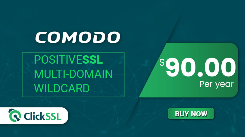 clickssl's tweet image. Comodo PositiveSSL Multi-Domain Wildcard @ $90.00/yr.

Buy Now = clickssl.net/comodo-positiv…

The most affordable certificate to secure multiple domains and all sub domains.

#comodossl #positivessl #wildcardssl #multidomainssl #ssl #https