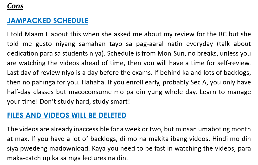 As promised, eto po yung review ko sa LEMAR Online setting. Sa mga di pa nakapagdecide ng review center, this might help.

Disclaimer: These are just my thoughts and opinions from a direct POV experience and not the entirety of the students enrolled in Lemar.