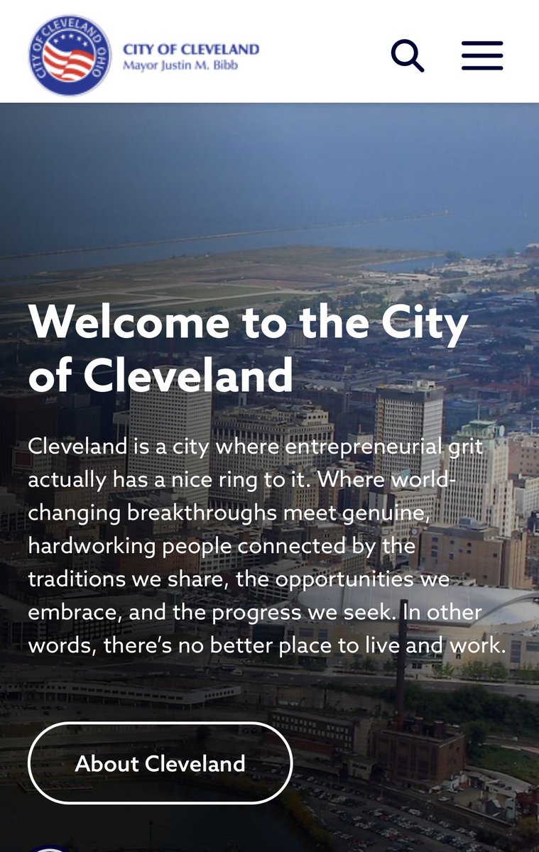 🚨New Cleveland website alert. clevelandohio.gov