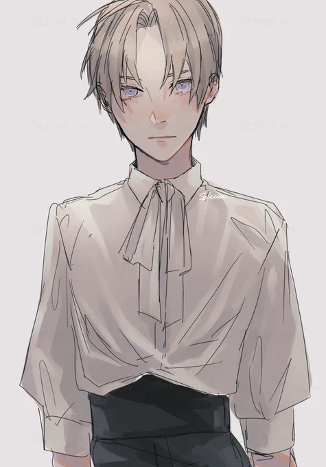 長谷部くんこういう格好絶対似合うでしょって落書き 