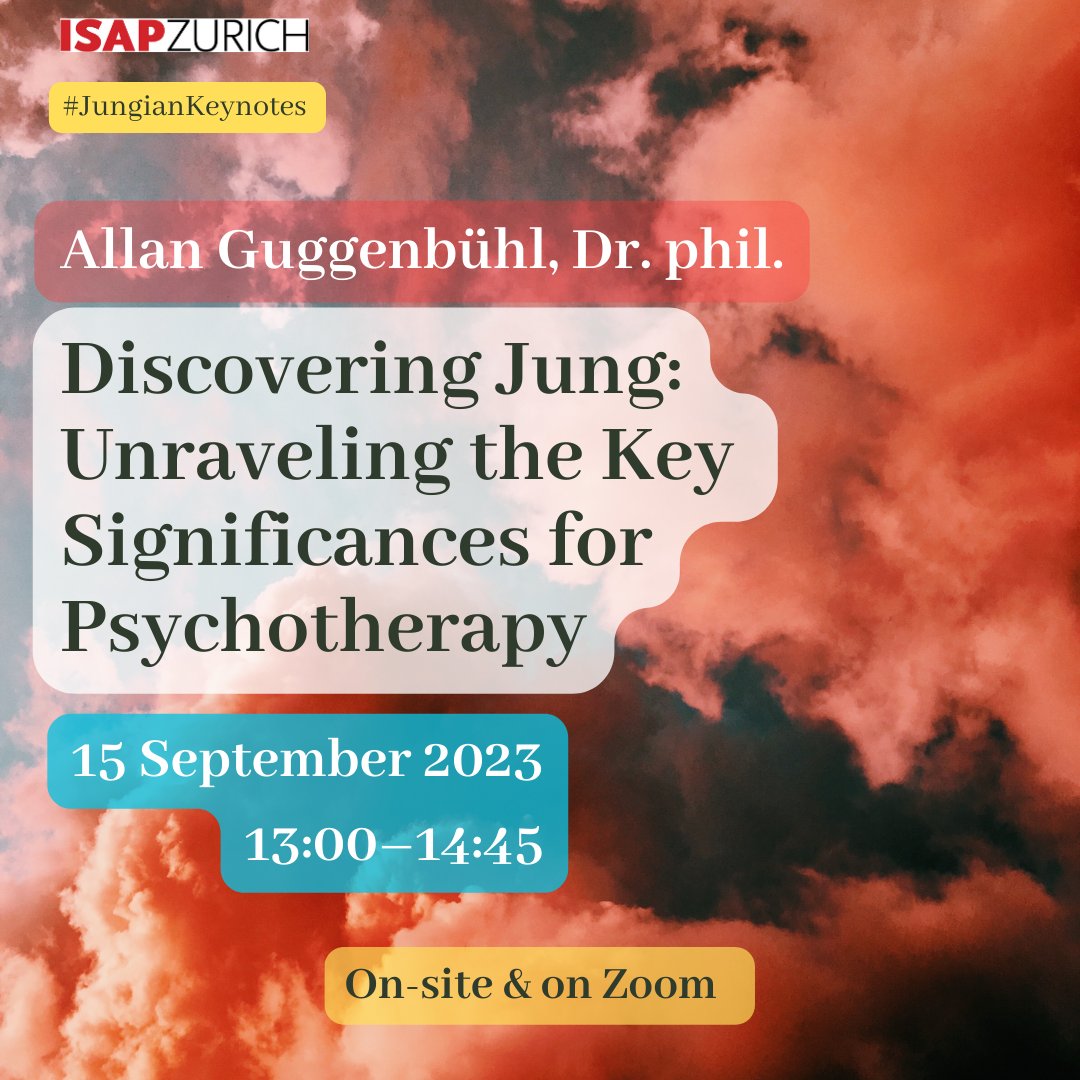 Discovering Jung: Unraveling the Key Significances for Psychotherapy
. Sign up now:  isapzurich.com/en/public-prog…

#JungianKeynotes #psychotherapy #isapzurich #jungianpsychology #cgjung #analyticalpsychology #education #switzerland