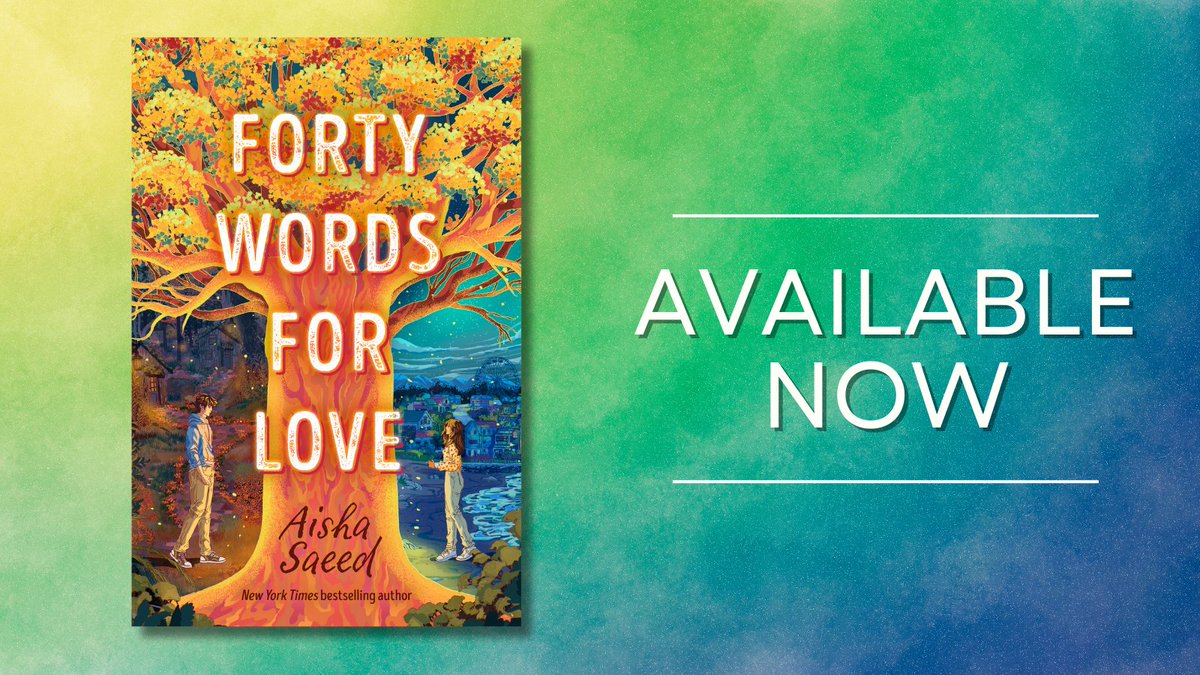 NEW TODAY! Forty Words for Love by @aishacs bit.ly/44eZd2t