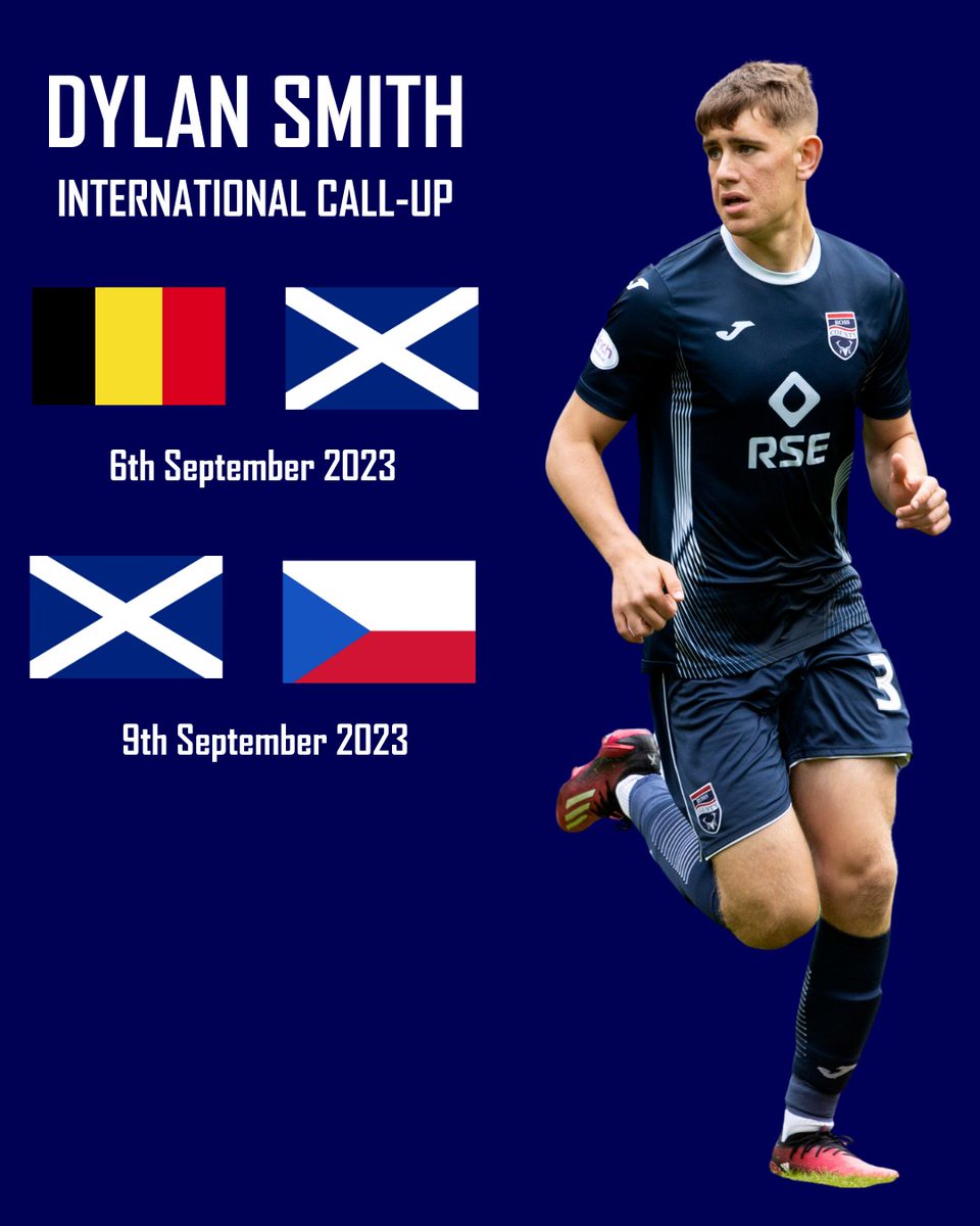 RossCounty's tweet photo. 🏴󠁧󠁢󠁳󠁣󠁴󠁿 Congratulations to our academy graduate Dylan Smith who has been called up to the Scotland U19 squad for their upcoming friendlies in Belgium.

🇧🇪v🏴󠁧󠁢󠁳󠁣󠁴󠁿 - 6th September
🏴󠁧󠁢󠁳󠁣󠁴󠁿v🇨🇿 - 9th September https://t.co/pIoTDS8gg6