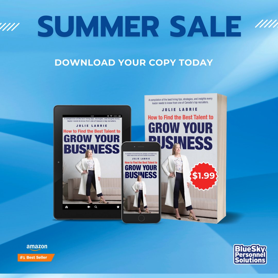 julielabrie's tweet image. This is the ultimate go-to hiring resource for business leaders, managers and HR professionals. 

blueskypersonnel.com/book/

#hiringguide #advice #sale