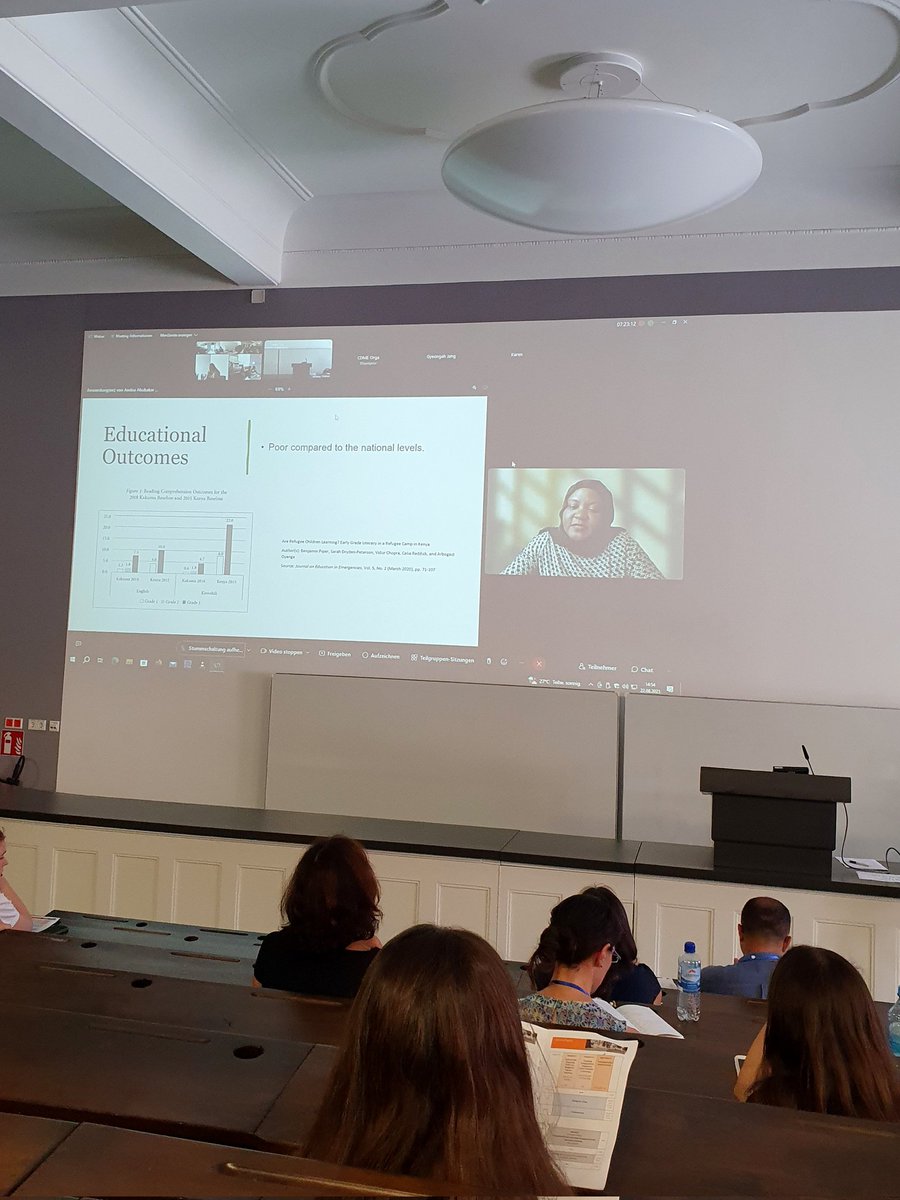 EduPsy_CS's tweet photo. Fun &amp; engaging spotlight talk with @UMoscardino, Prof. Metin Özdemir and @SelcukRSirin on intervention research today, followed by an inspiring keynote by Prof. Amina Abubakar Ali on the educational needs of refugees in Africa. What a great afternoon, with more to come!🎤 #CDME23 https://t.co/3HeKPtwdNA