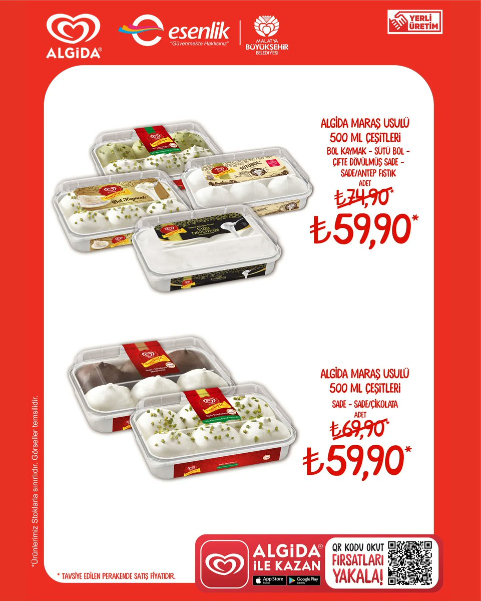 malatyaesenlik's tweet image. Uygulamaya #özel fırsatları yakalamak için #Algida ile Kazan'ı hemen indir! 🍦👇

🌐 play.google.com/store/apps/det…

🗓 2️⃣2️⃣ Ağustos 0⃣6️⃣ Eylül tarihleri arasında geçerlidir 👍