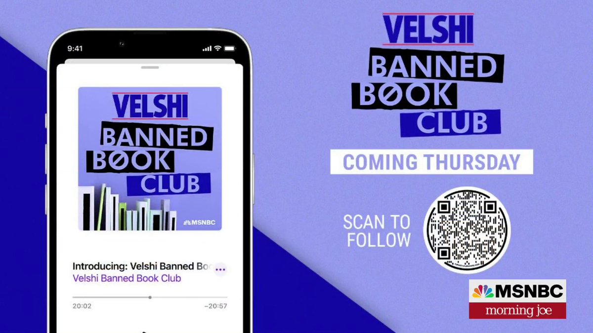 Mark your calendars, @AliVelshi's #velshibannedbookclub podcast debuts this Thursday