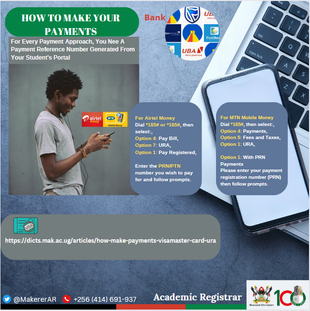 Academic Registrar's Office -Makerere University (@makererear) on Twitter photo Are you a fresh student and you are not sure how to complete Tuition Payment? please follow the guidance below <a href="/BUYINZAMUKADAS1/">BUYINZA MUKADASI</a> <a href="/DICTSMakerere/">Directorate For ICT Support - Makerere University</a> <a href="/OfficialMubs/">Makerere University Business School</a> <a href="/MakGuild/">Makerere Students' Guild</a> <a href="/26guild/">REVOLUTIONARY GOVERNMENT</a> @makerere <a href="/Makerere/">Makerere University</a>News <a href="/MajangaOchwo/">Ochwo Gerald Majanga</a> <a href="/MakerereLaw/">Makerere Law School</a> <a href="/MakCOVAB/">COVAB - Makerere University</a> Are you a fresh student and you are not sure how to complete Tuition Payment? please follow the guidance below <a href="/BUYINZAMUKADAS1/">BUYINZA MUKADASI</a> <a href="/DICTSMakerere/">Directorate For ICT Support - Makerere University</a> <a href="/OfficialMubs/">Makerere University Business School</a> <a href="/MakGuild/">Makerere Students' Guild</a> <a href="/26guild/">REVOLUTIONARY GOVERNMENT</a> @makerere <a href="/Makerere/">Makerere University</a>News <a href="/MajangaOchwo/">Ochwo Gerald Majanga</a> <a href="/MakerereLaw/">Makerere Law School</a> <a href="/MakCOVAB/">COVAB - Makerere University</a>