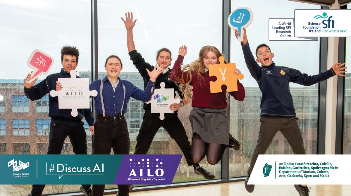Sign up for #AILO2024 at ailo.adaptcentre.ie Thanks to funding from <a href="/DeptCultureIRL/">Department of Culture, Communications and Sport</a>, an AILO programme brochure and training materials will be arriving in every secondary school on the island shortly. Free workshop series from Sept until Dec.
@scienceirel 
<a href="/AdaptCentre/">The ADAPT Centre</a>