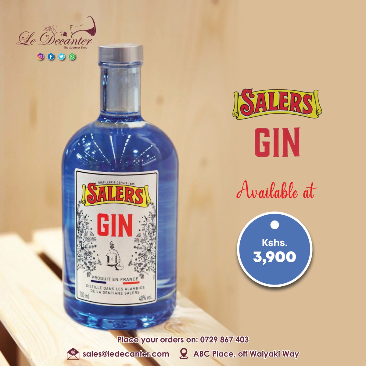 This amazing Gin is available at our shop for only 3,900/= On the nose it is Intense with notes of citrus and cardamom enhanced by notes of juniper. It has a Spicy finish of pepper, ginger and gentian. Email us on sales@ledecanter.com #ledecanter #ledecanterspirits